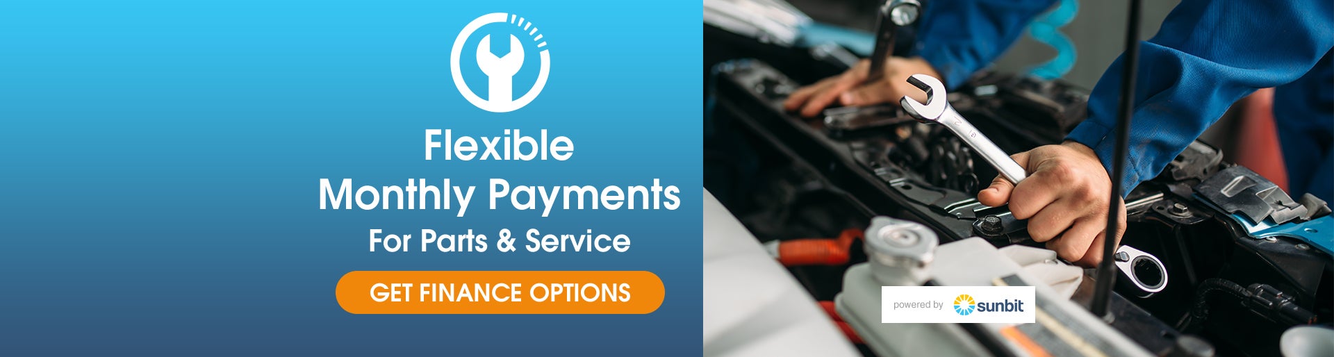 Flexible Monthly Payments for Parts & Service