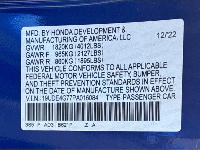 2023 Acura Integra w/Tech w/A-SPEC