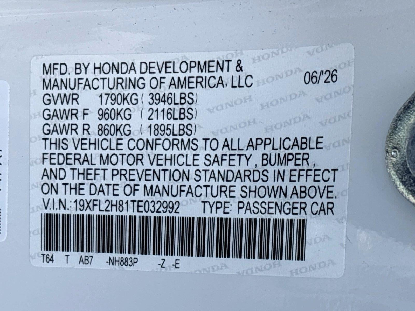 2026 Honda Civic Sport
