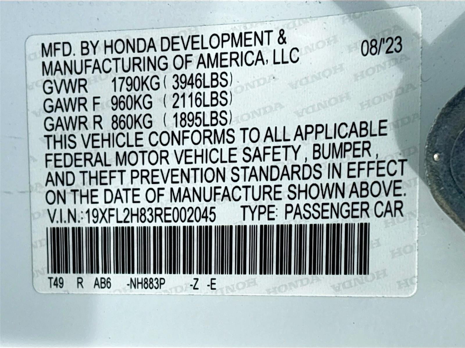 2024 Honda Civic Sport