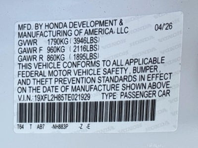2026 Honda Civic Sport