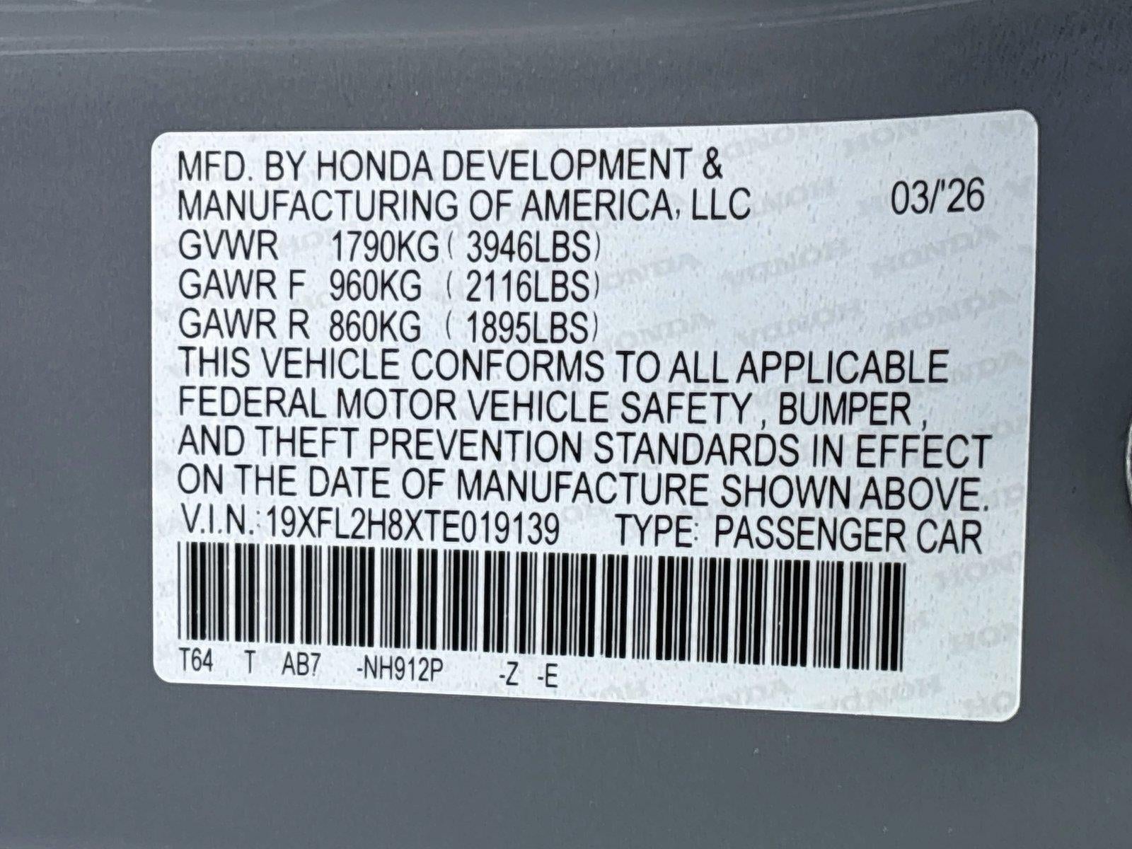 2026 Honda Civic Sport