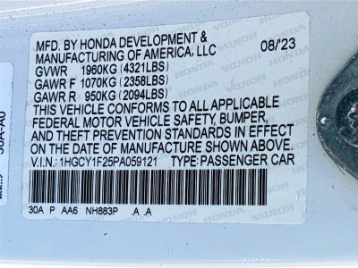 2023 Honda Accord Sedan LX