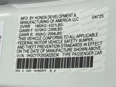 2025 Honda Accord Sedan LX