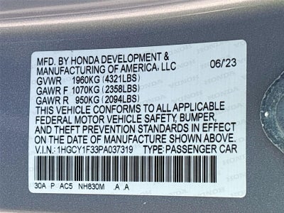 2023 Honda Accord Sedan EX