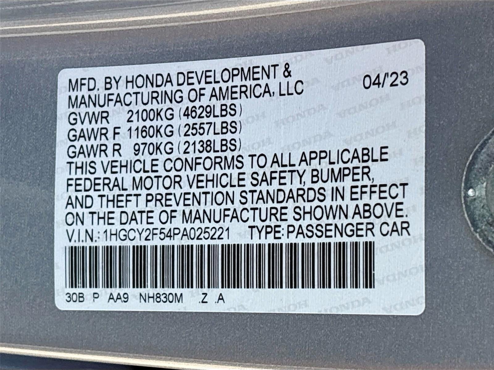 2023 Honda Accord Hybrid Sport