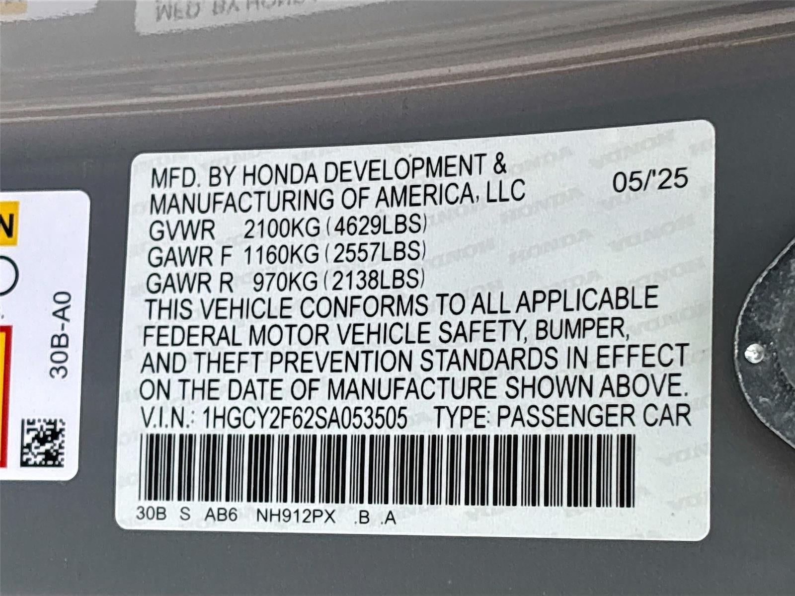 2025 Honda Accord Hybrid EX-L