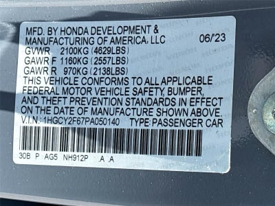 2023 Honda Accord Hybrid EX-L