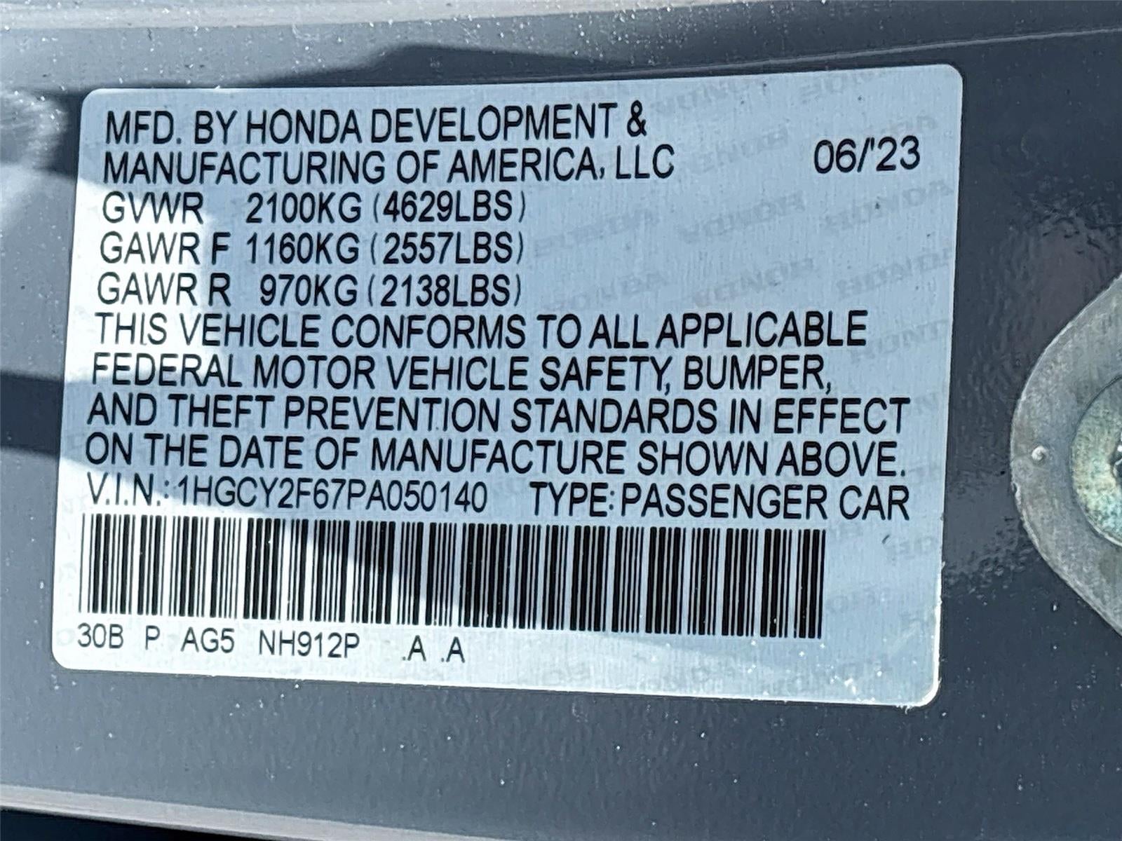 2023 Honda Accord Hybrid EX-L