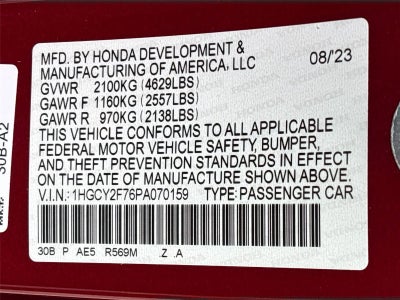 2023 Honda Accord Hybrid Sport-L