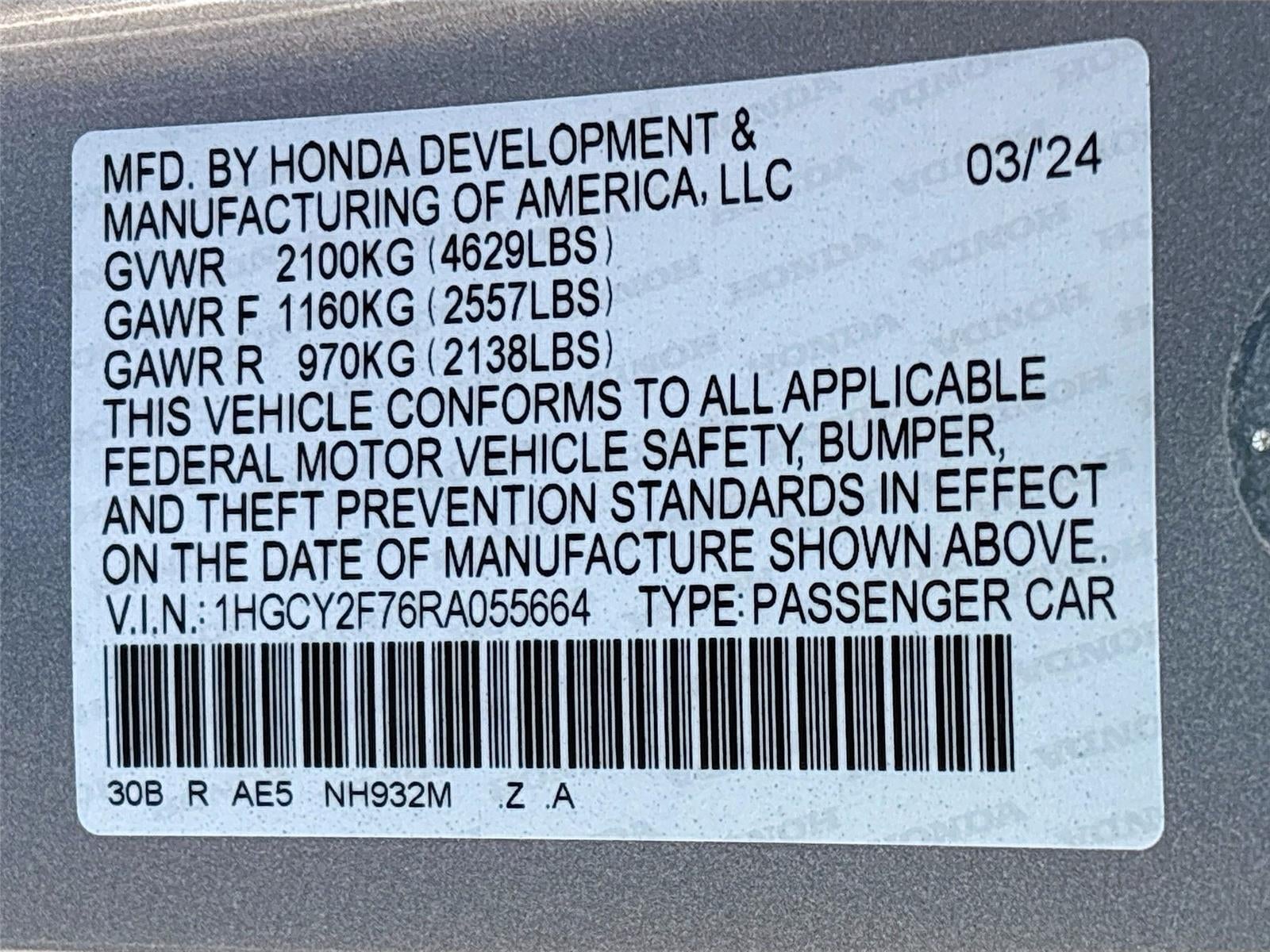 2024 Honda Accord Hybrid Sport-L