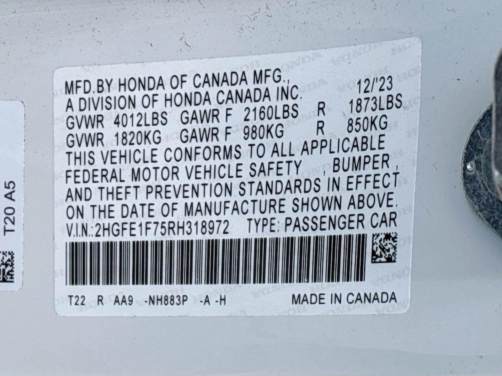 2024 Honda Civic Sedan EX