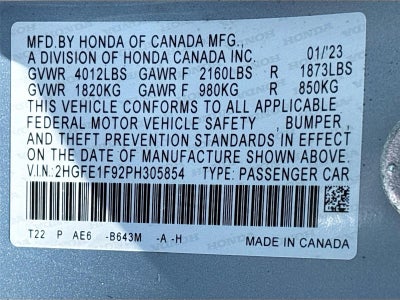 2023 Honda Civic Touring