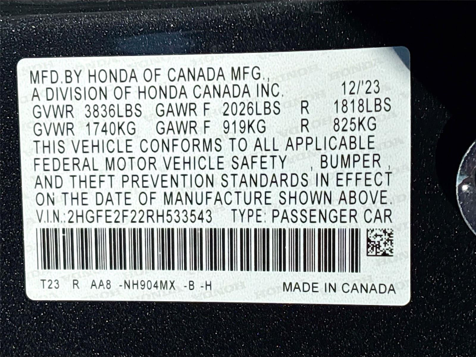 2024 Honda Civic Sedan LX