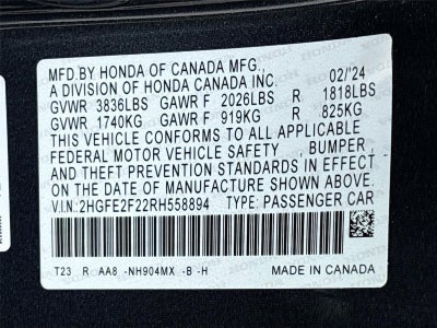 2024 Honda Civic Sedan LX