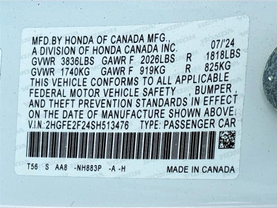 2025 Honda Civic Sedan LX