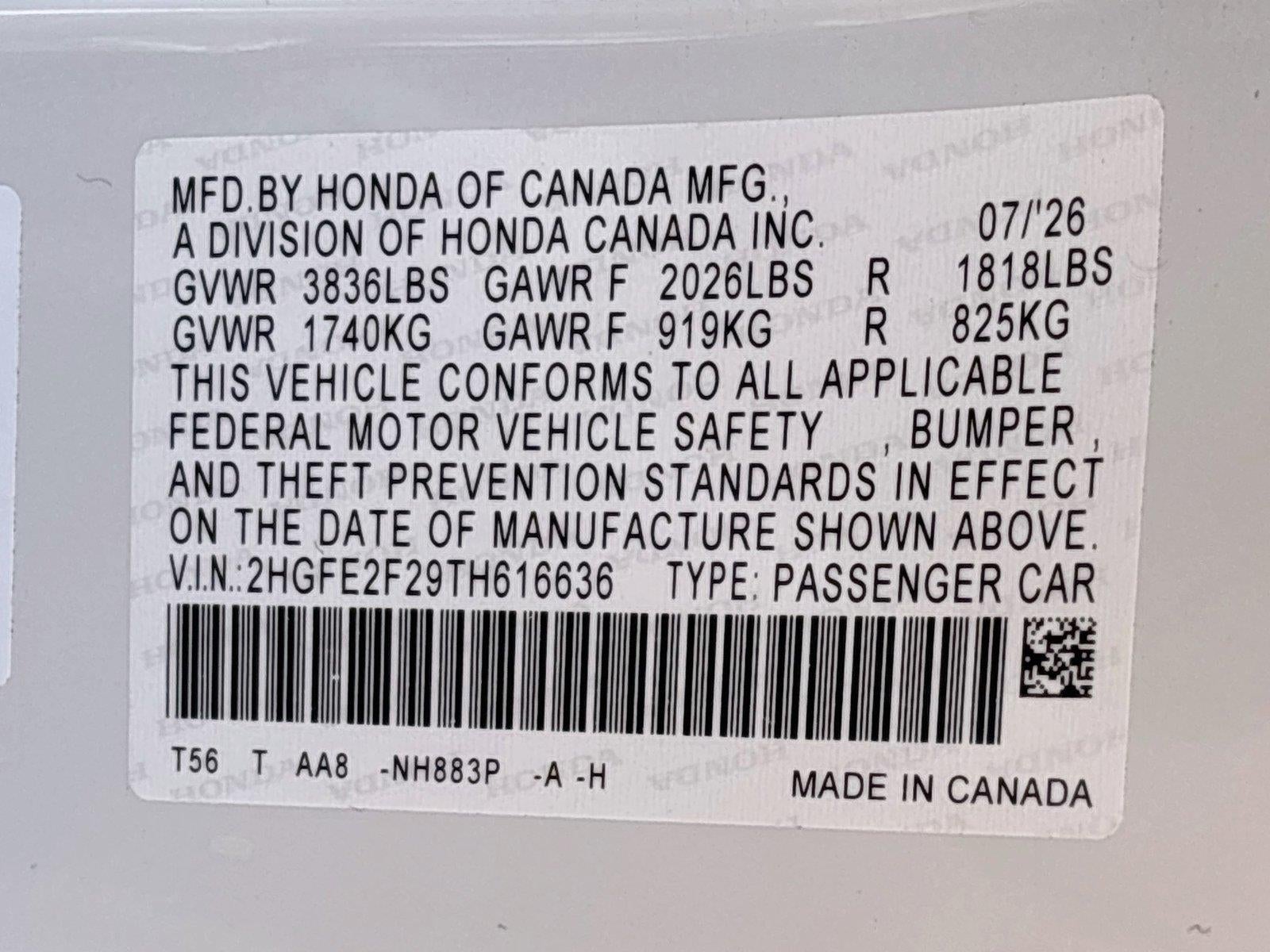 2026 Honda Civic Sedan LX