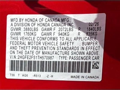 2026 Honda Civic Sport