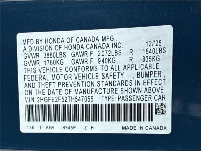 2026 Honda Civic Sport