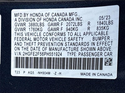 2023 Honda Civic Sport