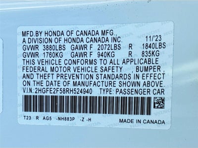 2024 Honda Civic Sport