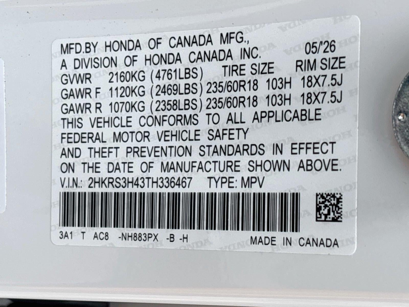 2026 Honda CR-V EX
