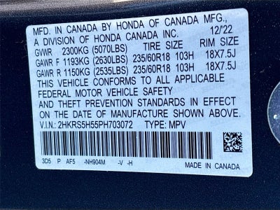 2023 Honda CR-V Hybrid Sport