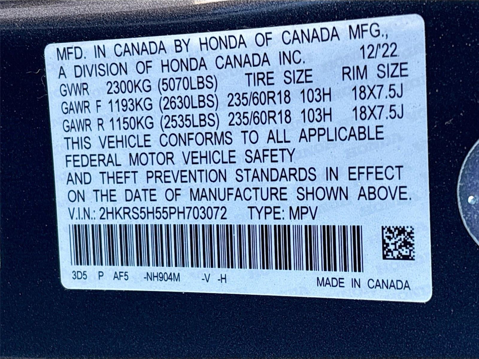 2023 Honda CR-V Hybrid Sport