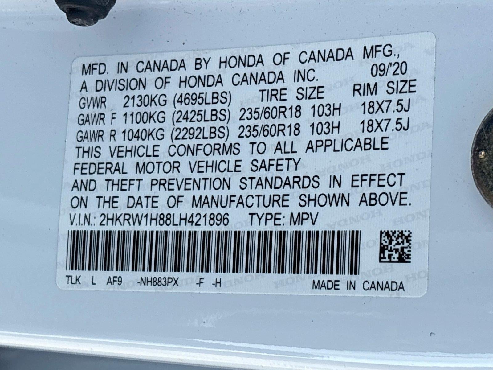 2020 Honda CR-V EX-L