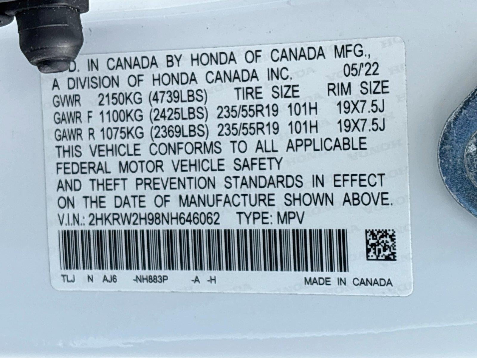 2022 Honda CR-V Touring