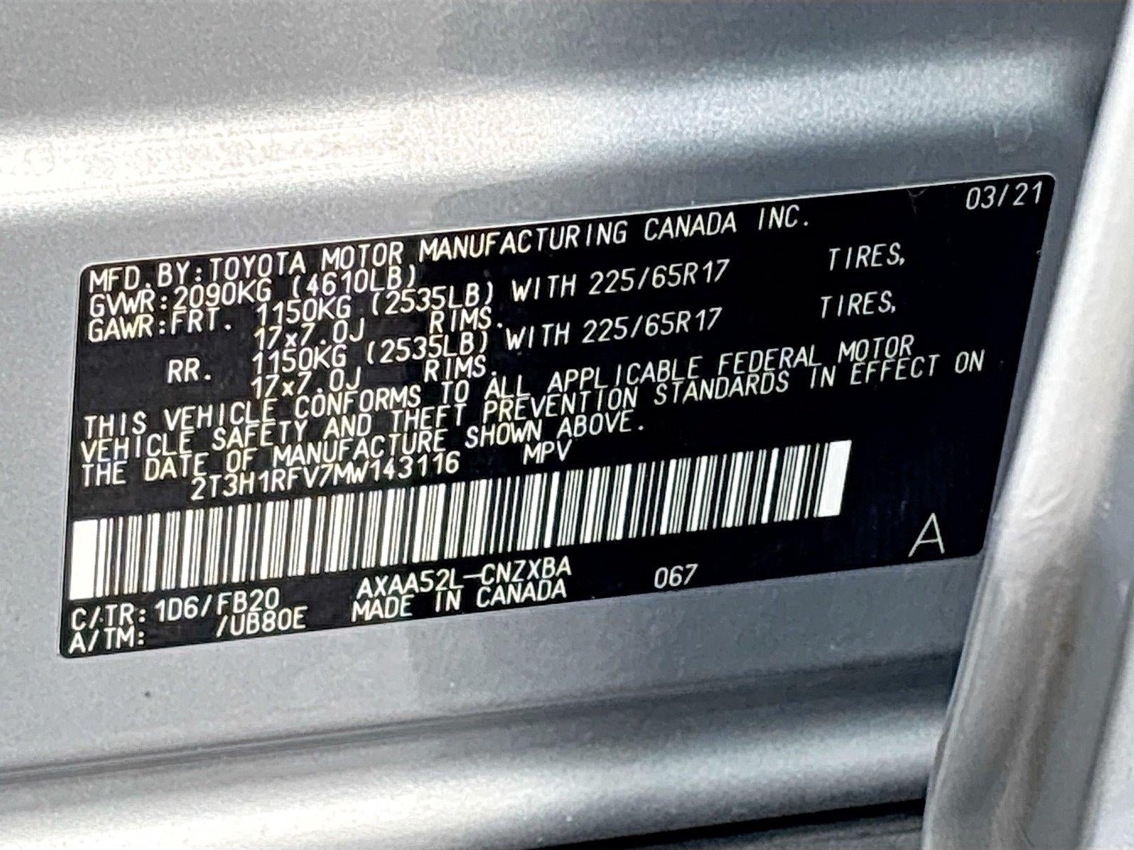 2021 Toyota RAV4 LE