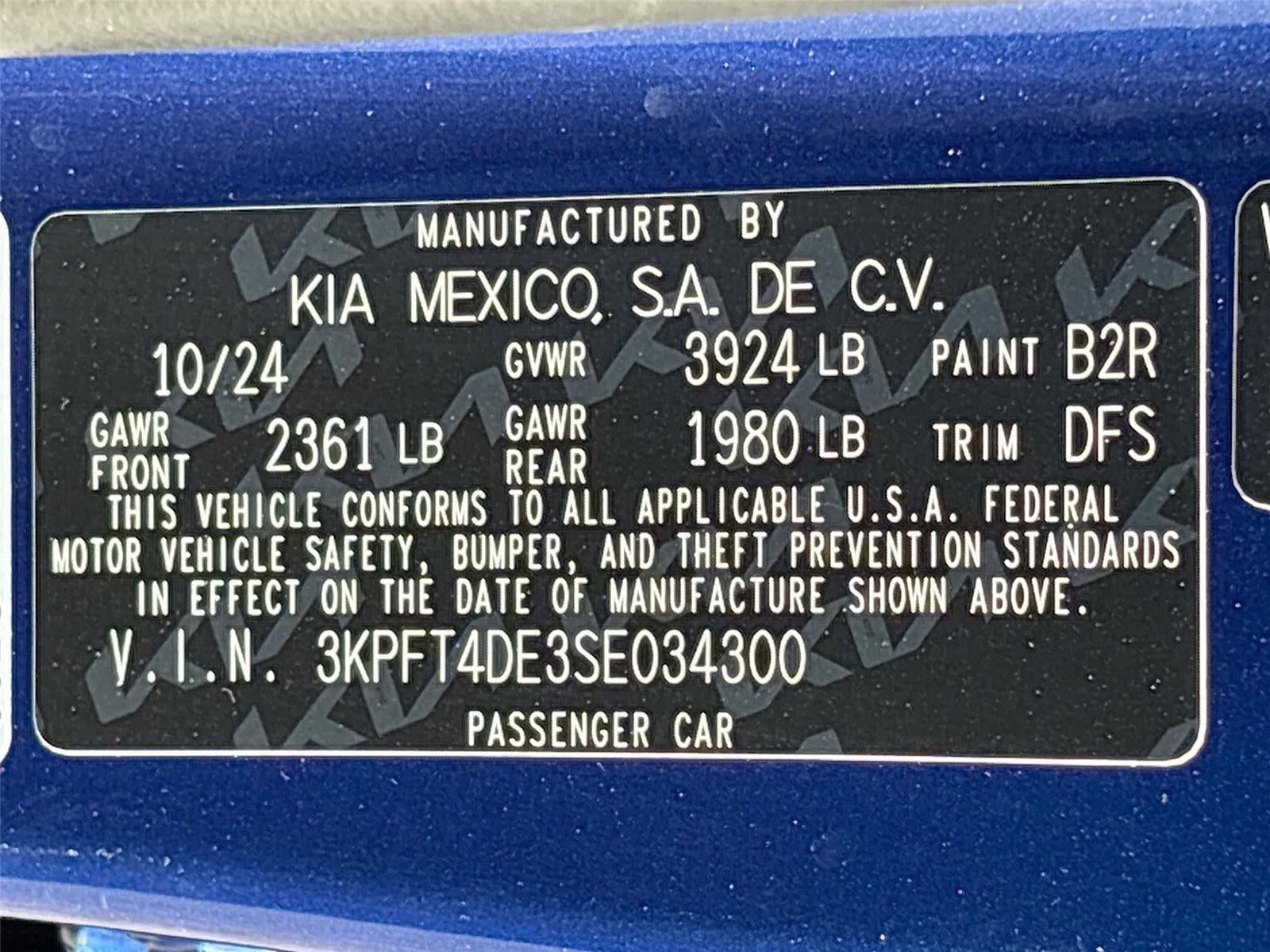 2025 Kia K4 LXS