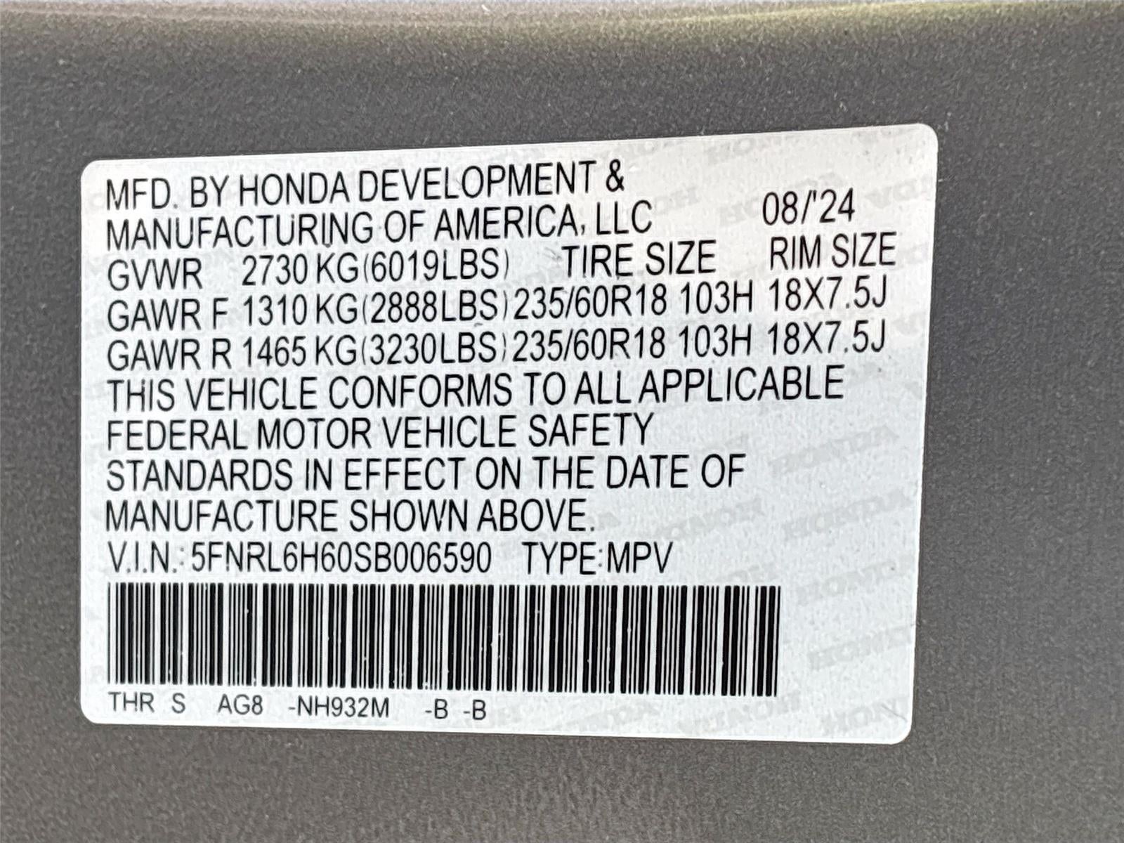 2025 Honda Odyssey EX-L