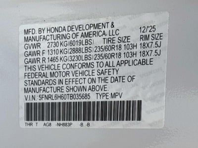 2026 Honda Odyssey EX-L