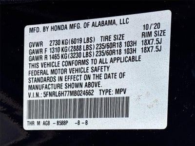 2021 Honda Odyssey EX-L