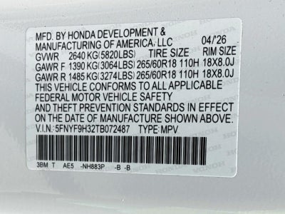 2026 Honda Passport RTL