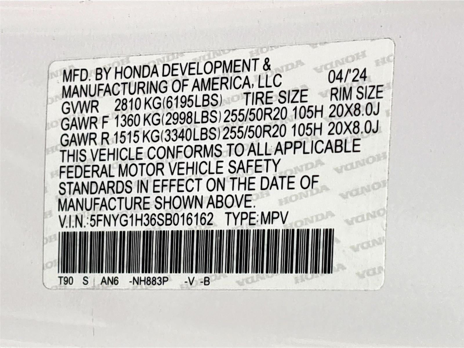 2025 Honda Pilot Sport