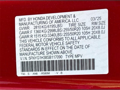 2025 Honda Pilot Sport