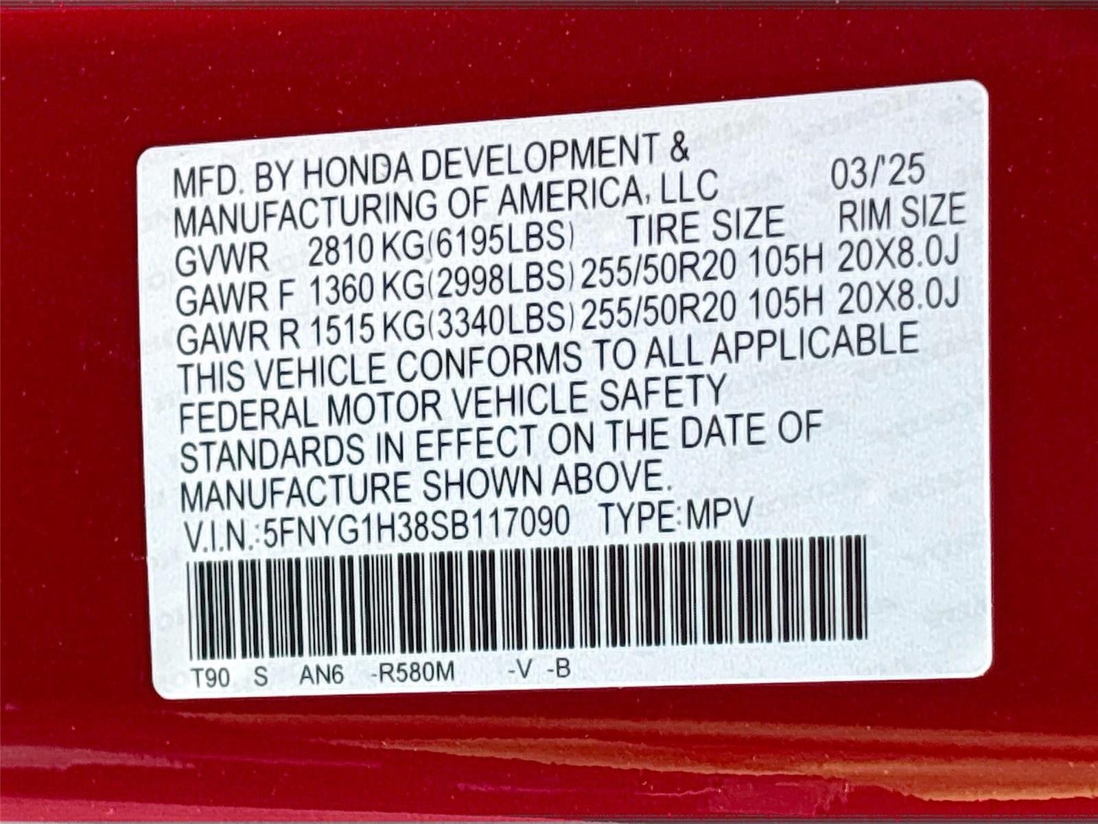 2025 Honda Pilot Sport