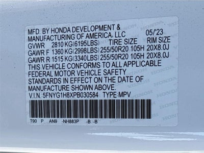 2023 Honda Pilot Elite