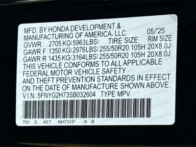 2025 Honda Pilot Touring