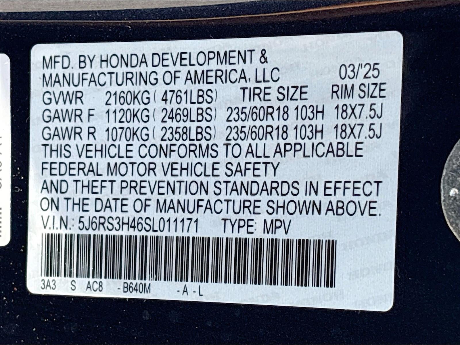 2025 Honda CR-V EX