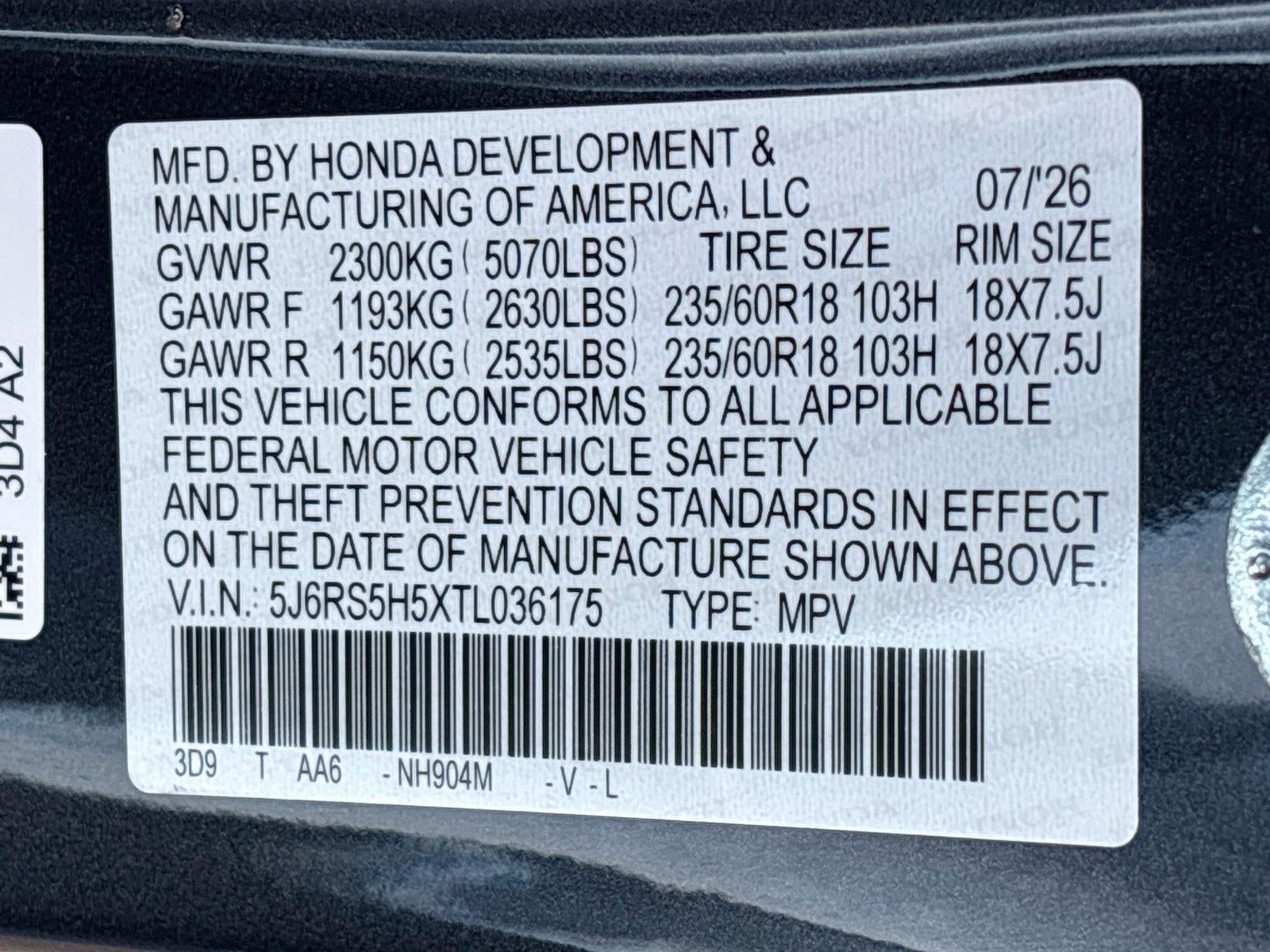 2026 Honda CR-V Hybrid Sport