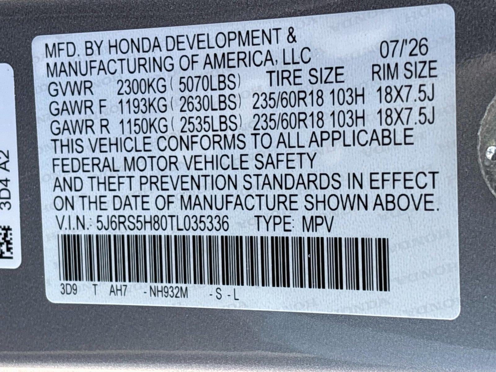 2026 Honda CR-V Hybrid Sport-L