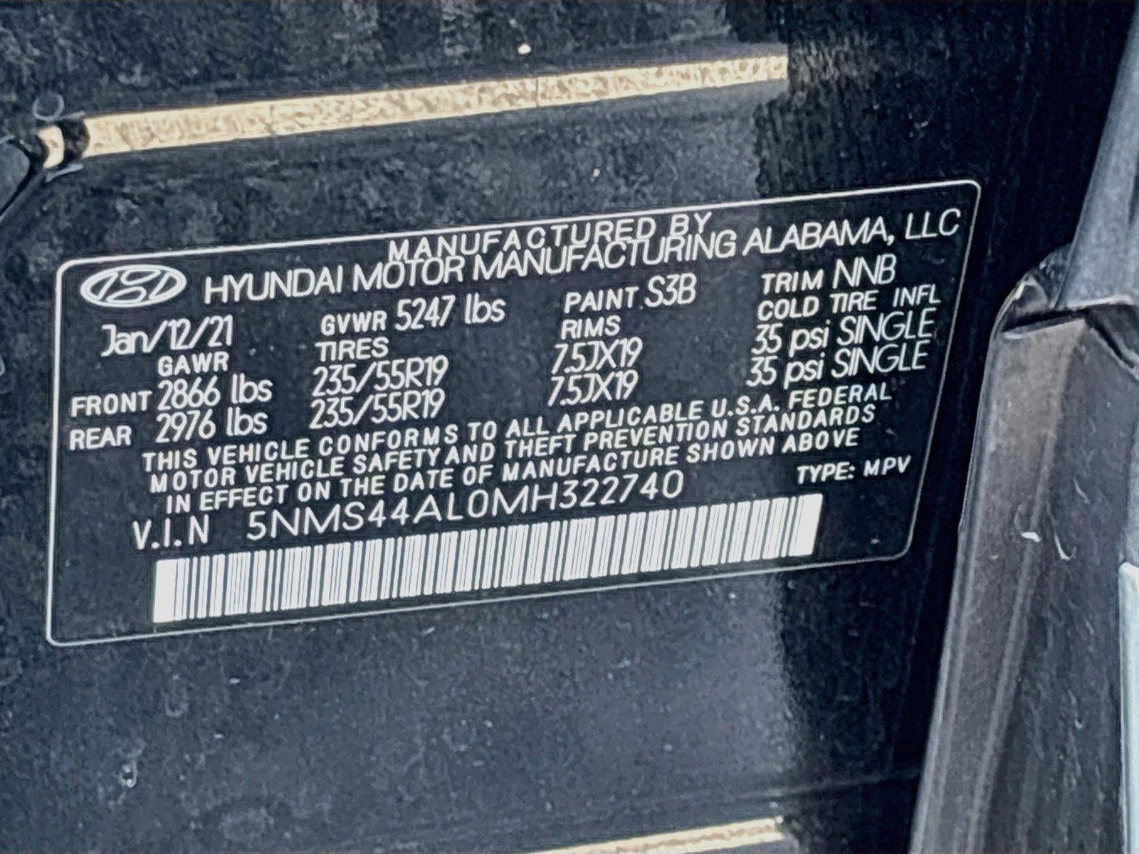 2021 Hyundai SANTA FE Limited
