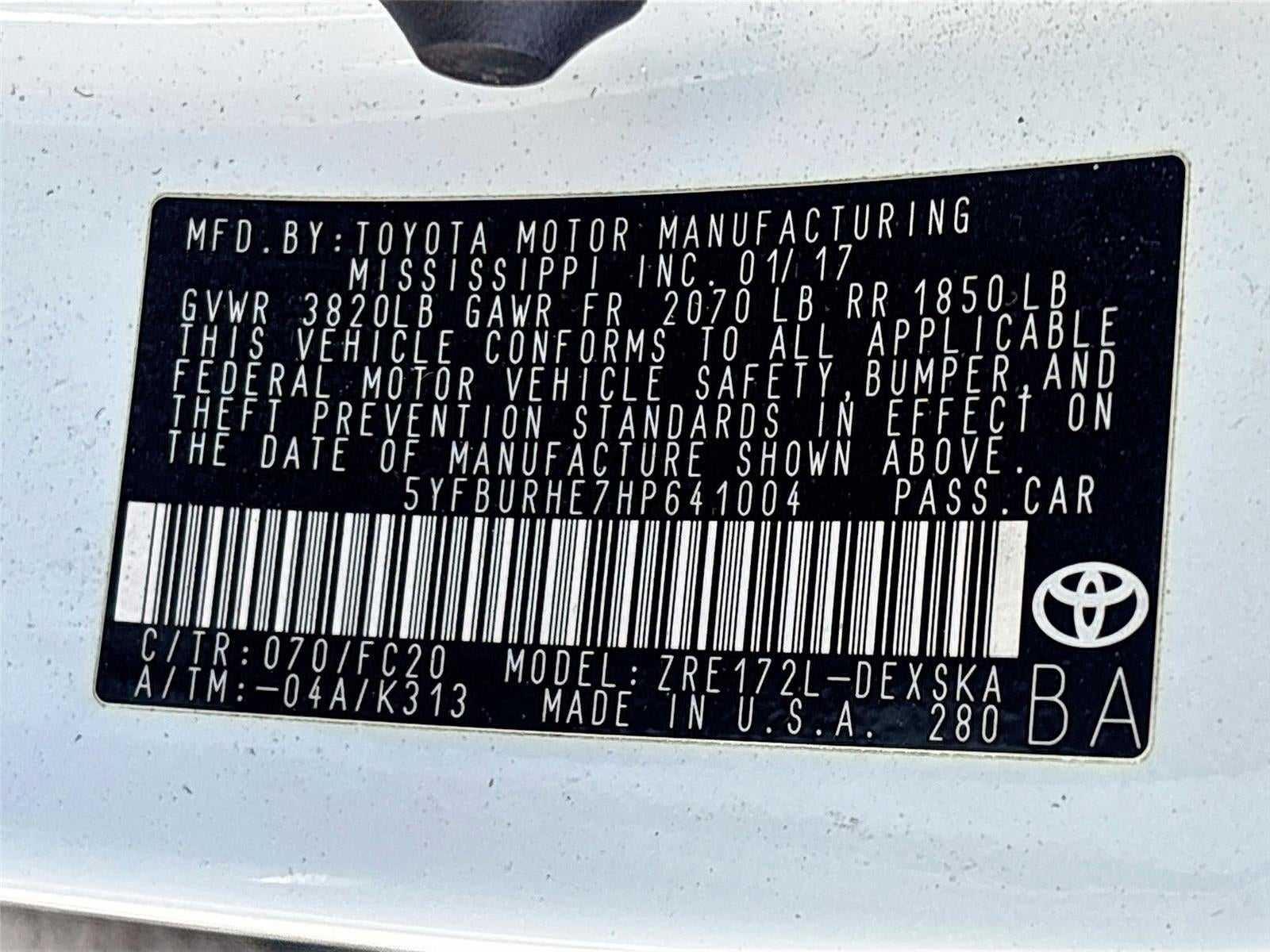 2017 Toyota Corolla SE