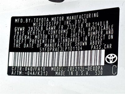 2020 Toyota Corolla L