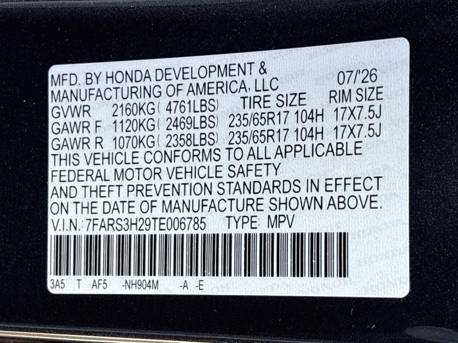 2026 Honda CR-V LX
