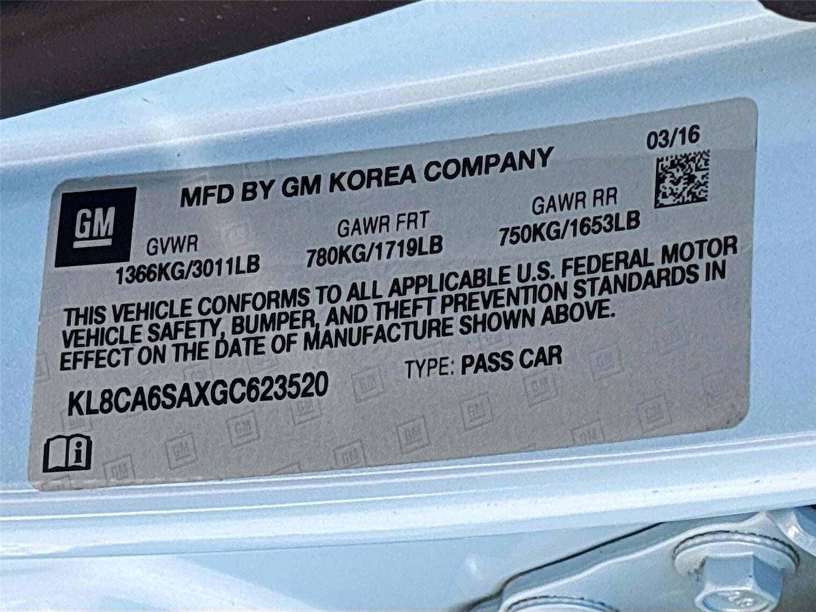 2016 Chevrolet Spark LS