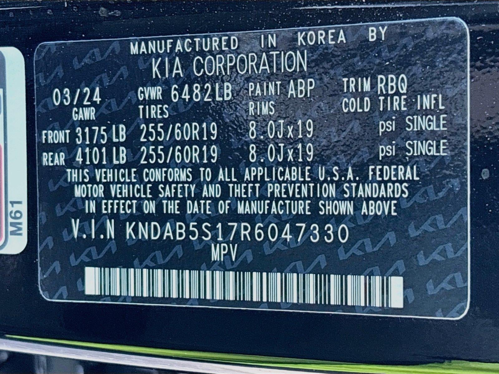 2024 Kia Ev9 Light Long Range